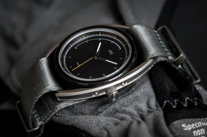 MHD SA2 Launch Edition–black - mens motorsports watch – Automatic mechanical 24 jewel miyota movement –Seat belt material nato strap - MHD watches