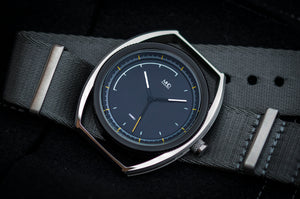 MHD SA2 Launch Edition–black - mens motorsports watch – Automatic mechanical 24 jewel miyota movement –Seat belt material nato strap - MHD watches